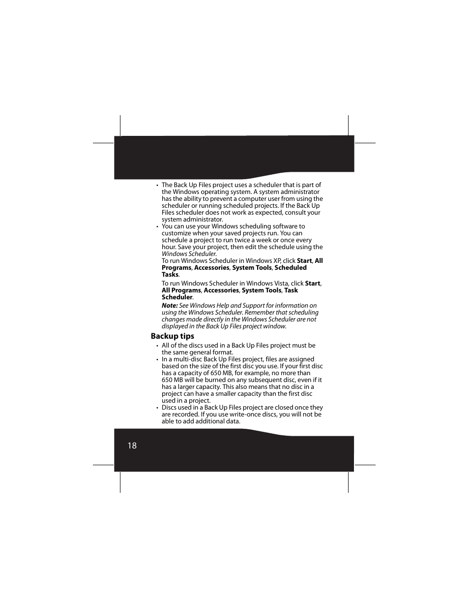 Backup tips | RocketFish RF-AHD25 User Manual | Page 18 / 96
