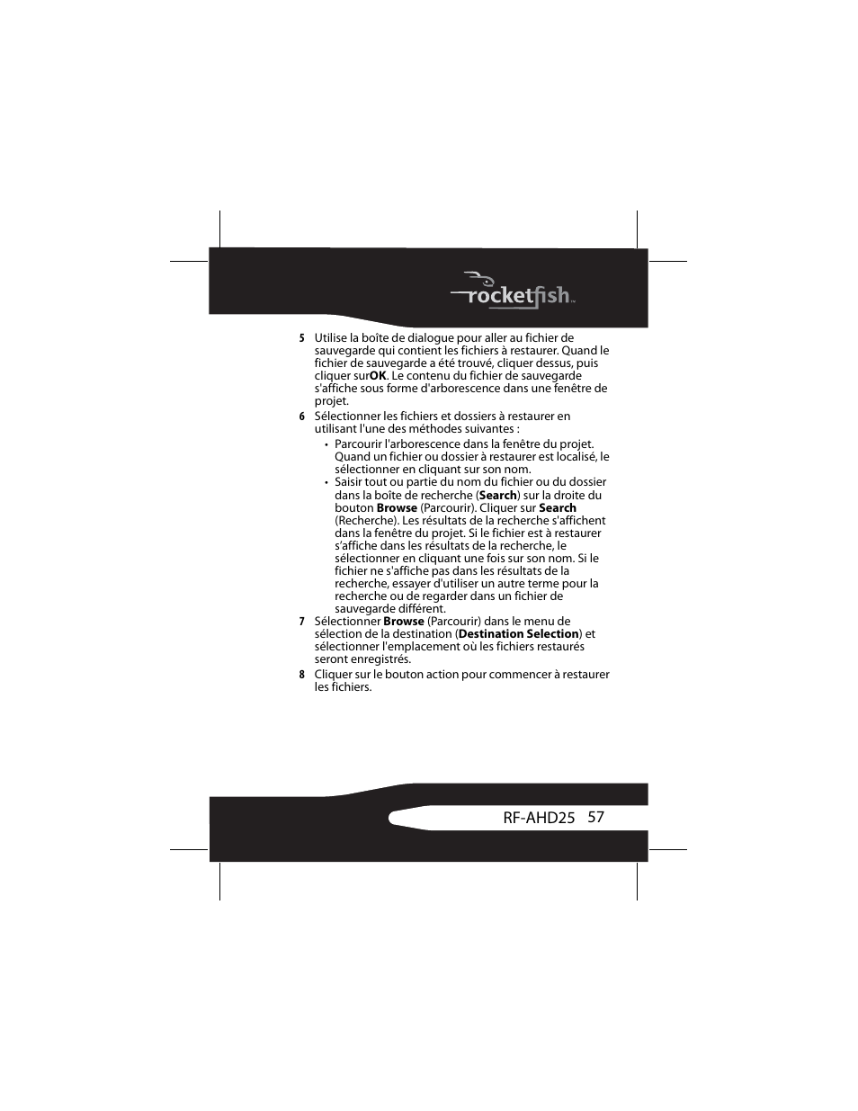 RocketFish RF-AHD25 User Manual | Page 57 / 96