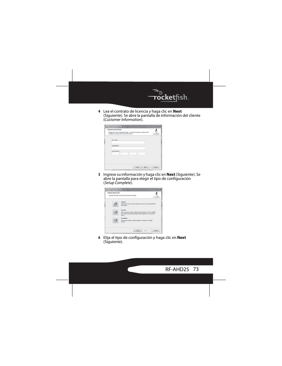 RocketFish RF-AHD25 User Manual | Page 73 / 96