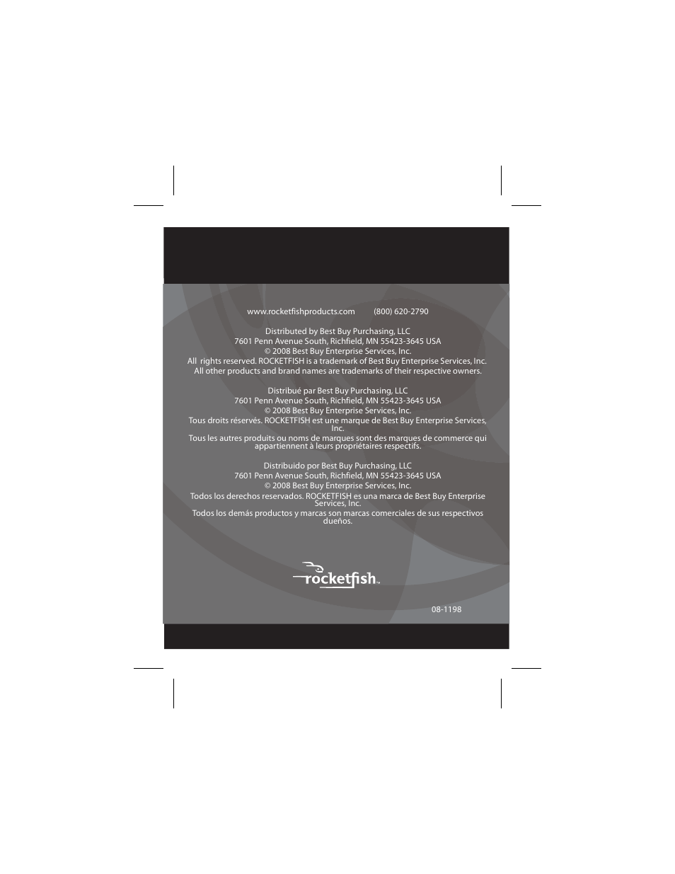 RocketFish RF-AHD25 User Manual | Page 96 / 96