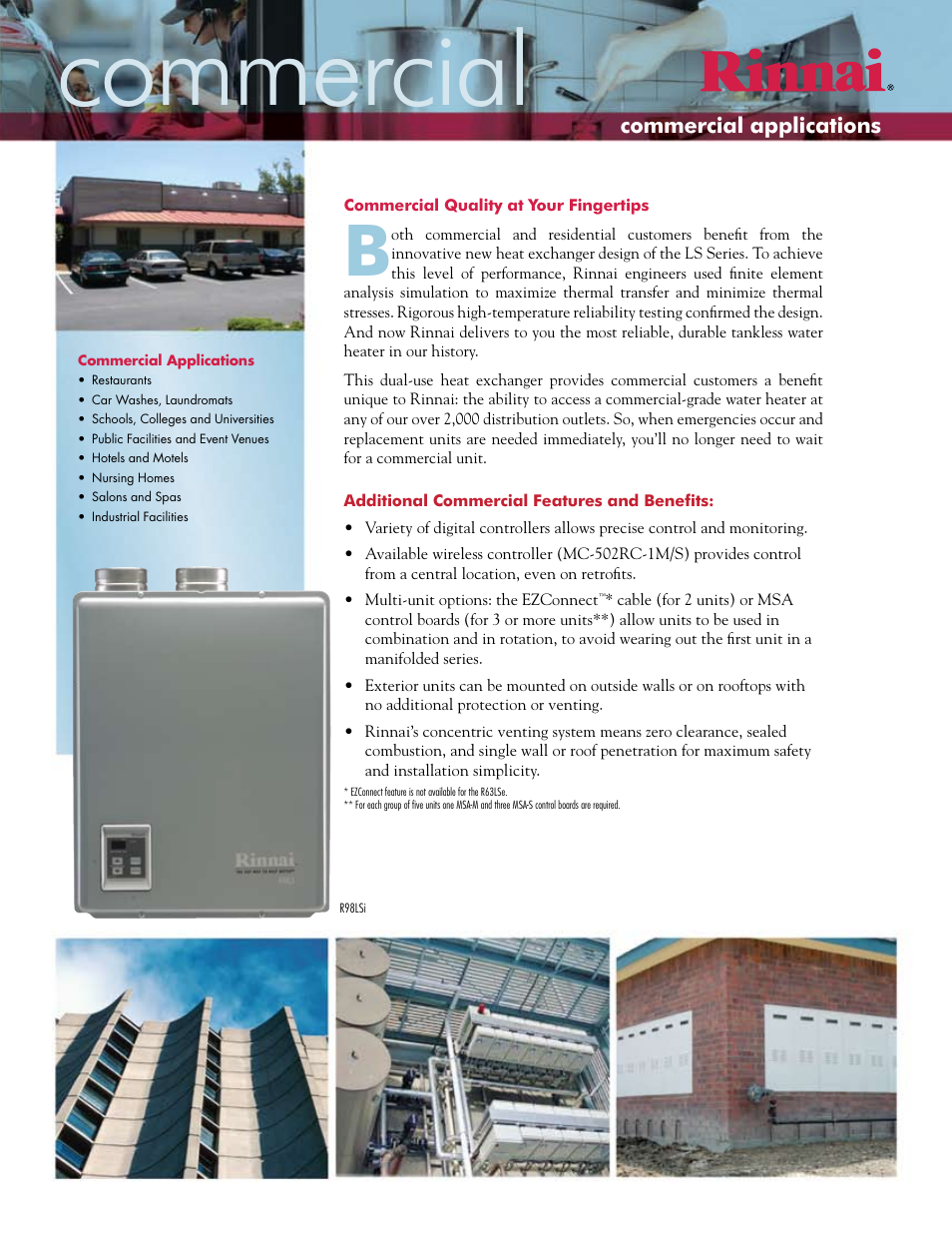 Commercial | Rinnai R98LS User Manual | Page 4 / 6