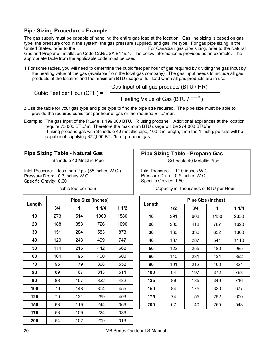 Gas piping | Rinnai RL75E User Manual | Page 20 / 60