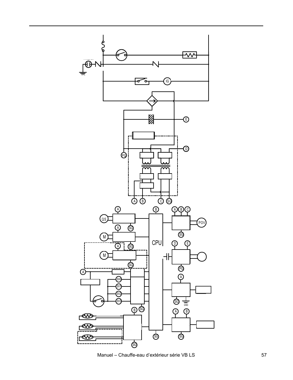 Diagramme en escalier (r98lse, r98lseasme), Manuel – chauffe-eau d’extérieur série vb ls 57, Hot neutral | Rinnai RL75E User Manual | Page 57 / 60