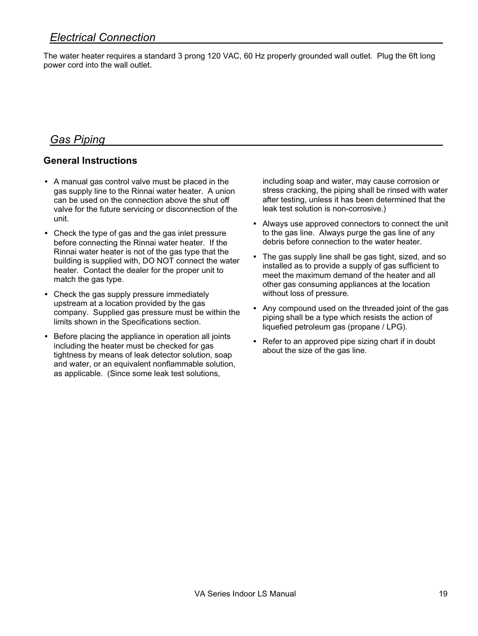 Rinnai REU-VA3237FFU User Manual | Page 19 / 44