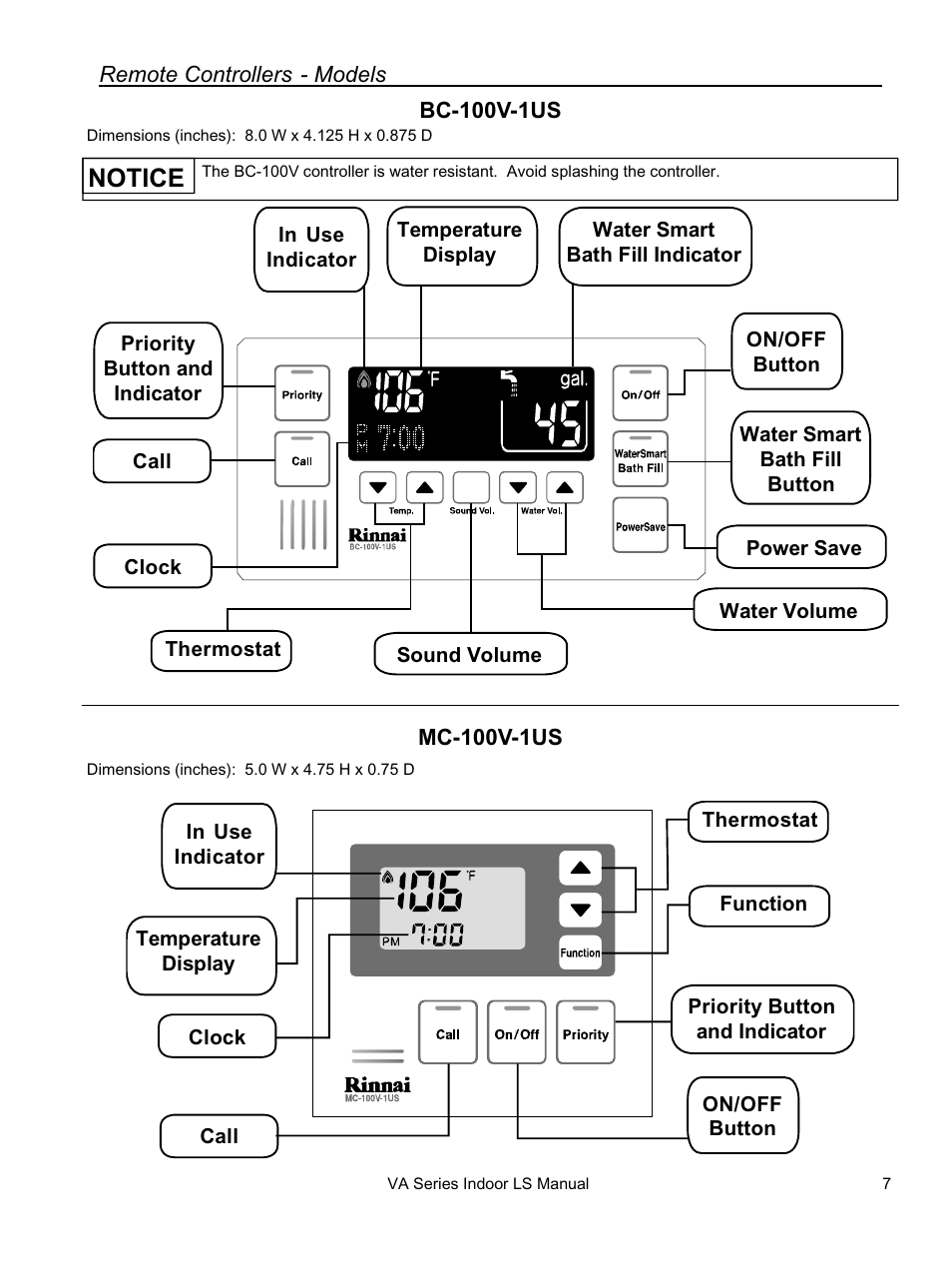 Notice | Rinnai REU-VA3237FFU User Manual | Page 7 / 44