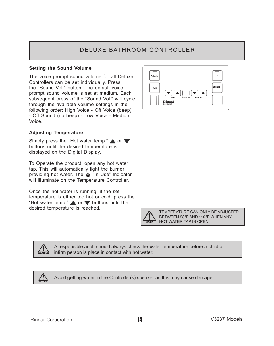 Rinnai V3237FFU User Manual | Page 14 / 52