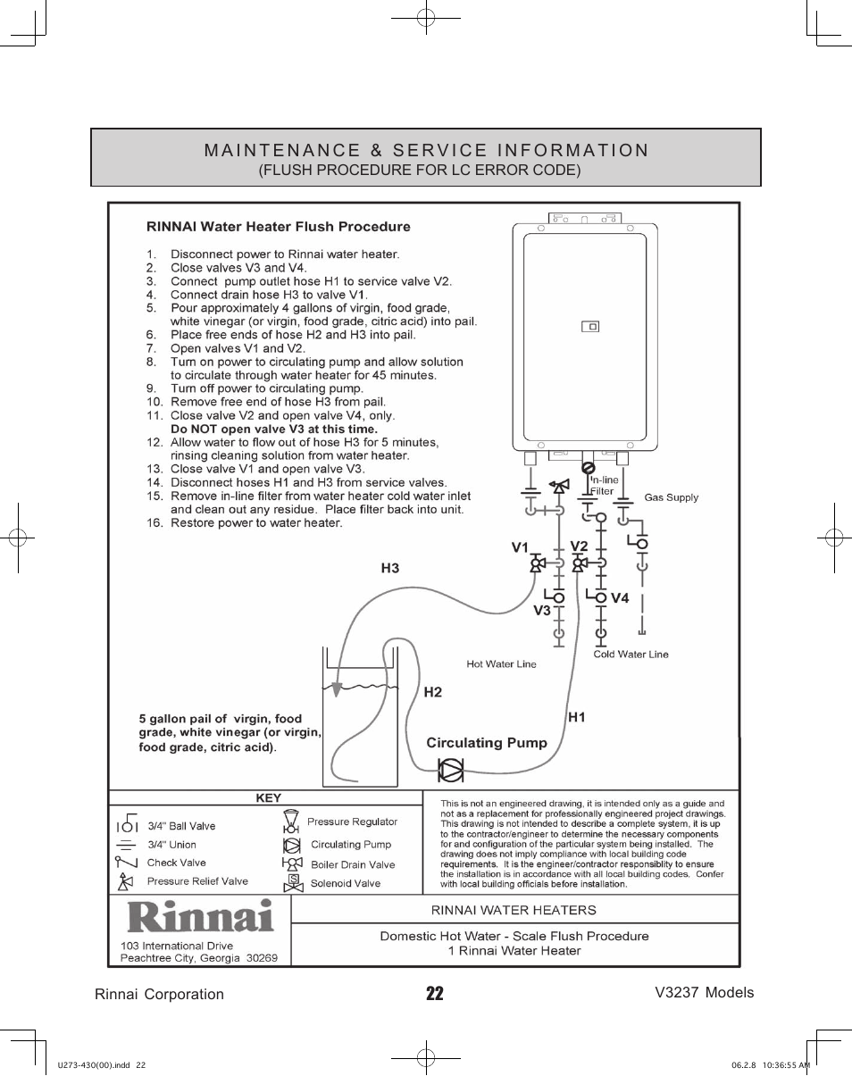 Rinnai V3237FFU User Manual | Page 22 / 52