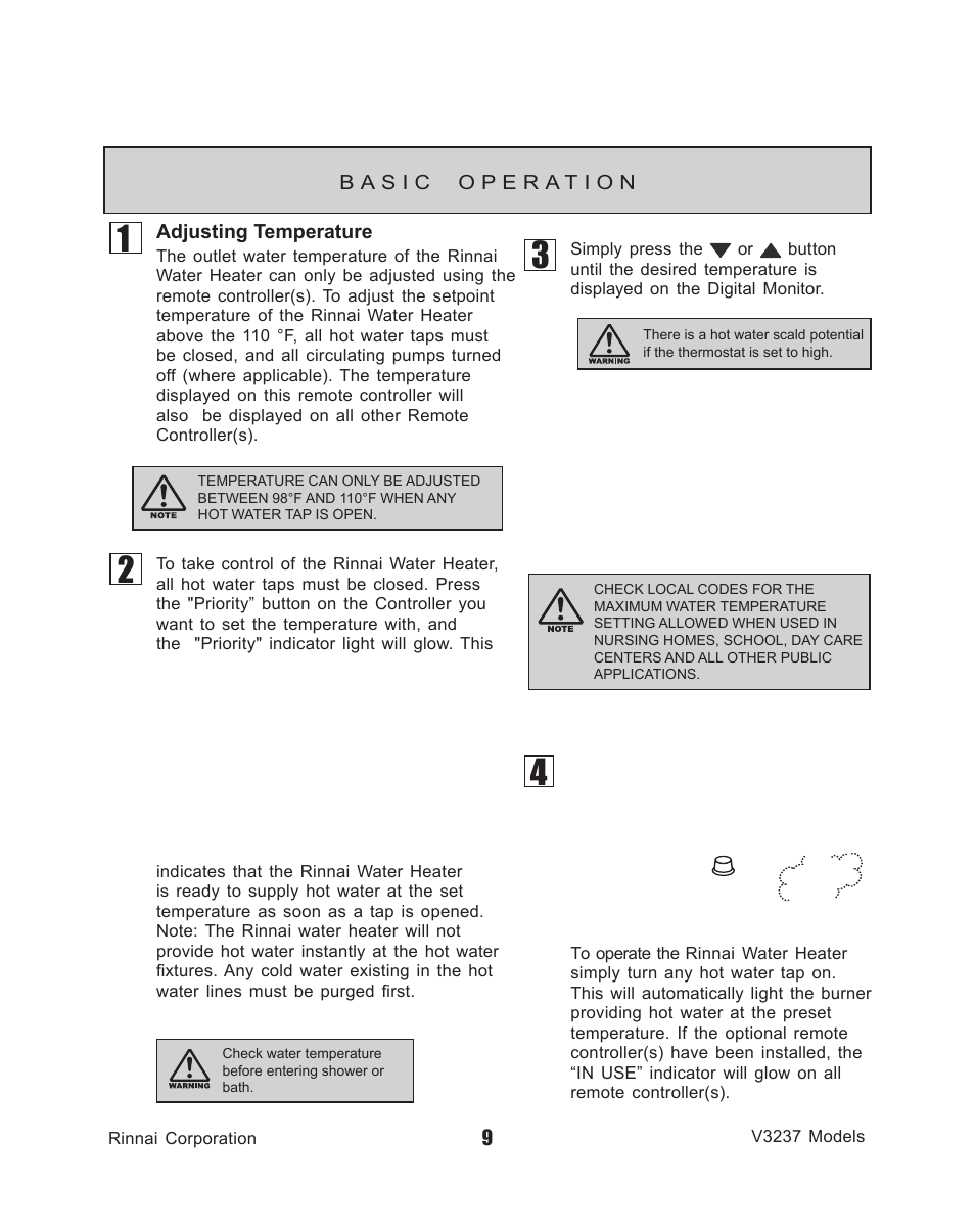 Rinnai V3237FFU User Manual | Page 9 / 52