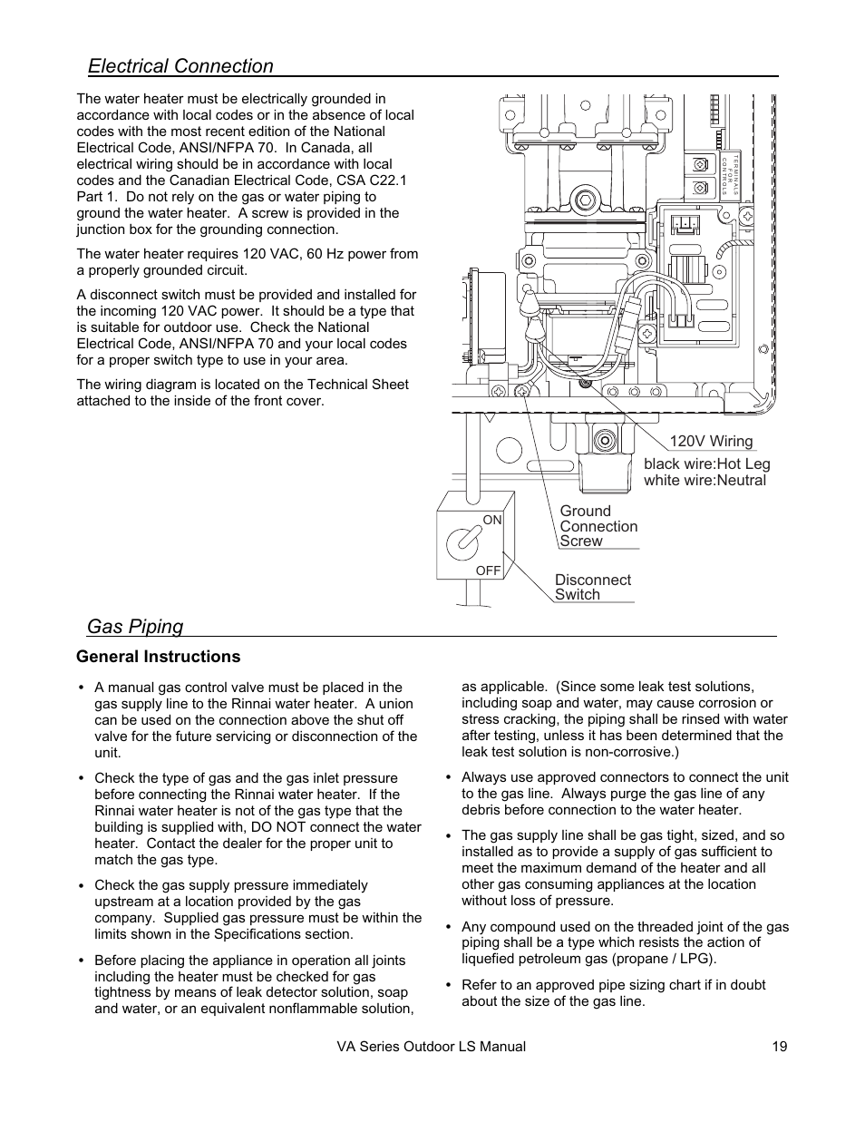 Rinnai R63LSE2 User Manual | Page 19 / 40