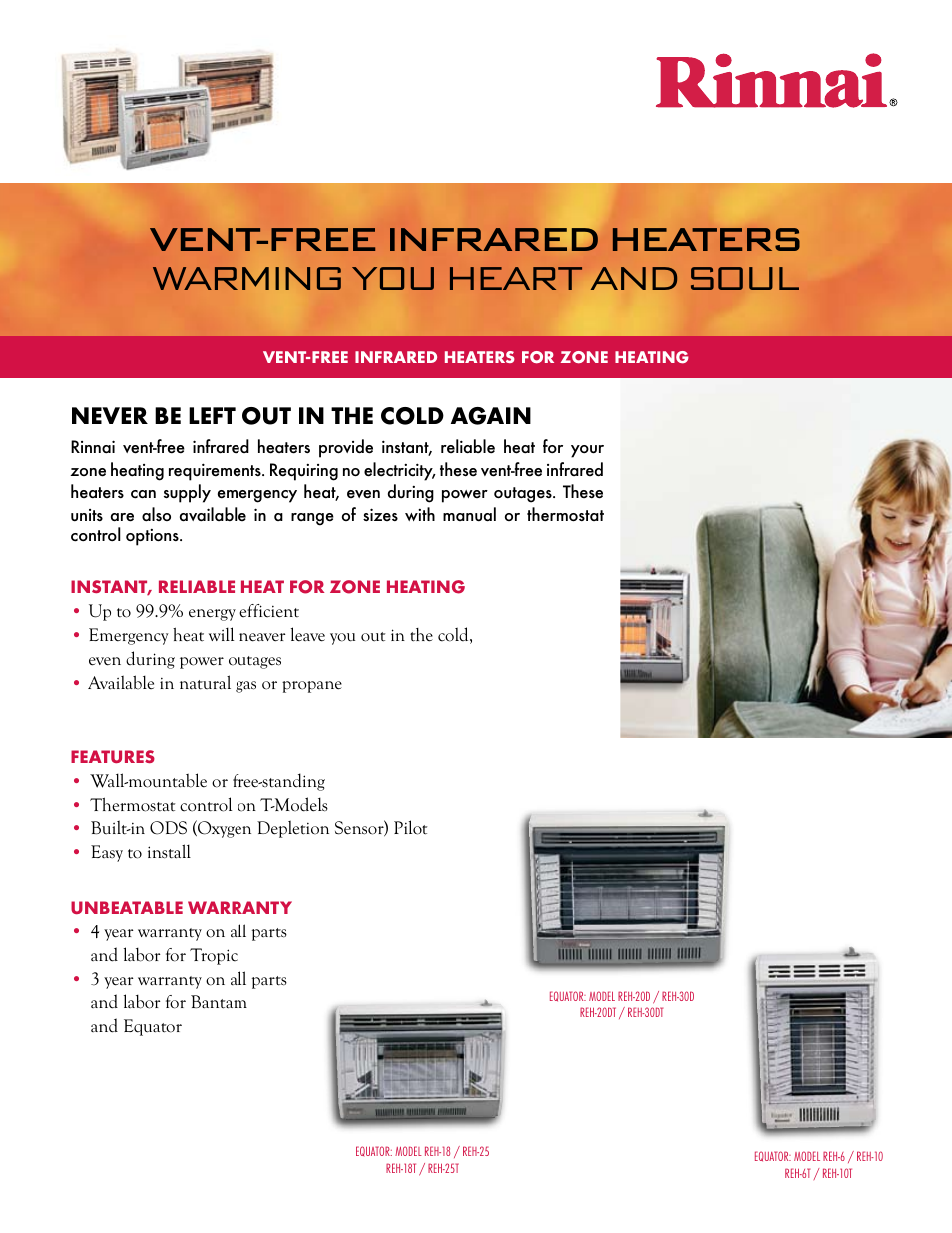 Rinnai REH-6 User Manual | 2 pages