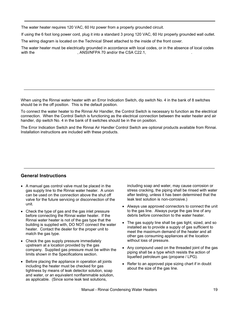 Rinnai RC98HPE User Manual | Page 19 / 64