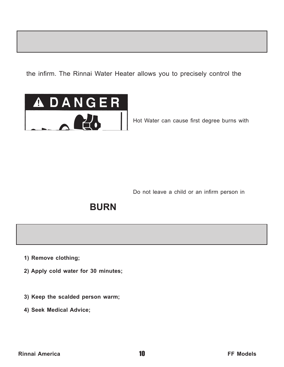 Burn | Rinnai Water Heater REU-V2520FFUD User Manual | Page 10 / 48