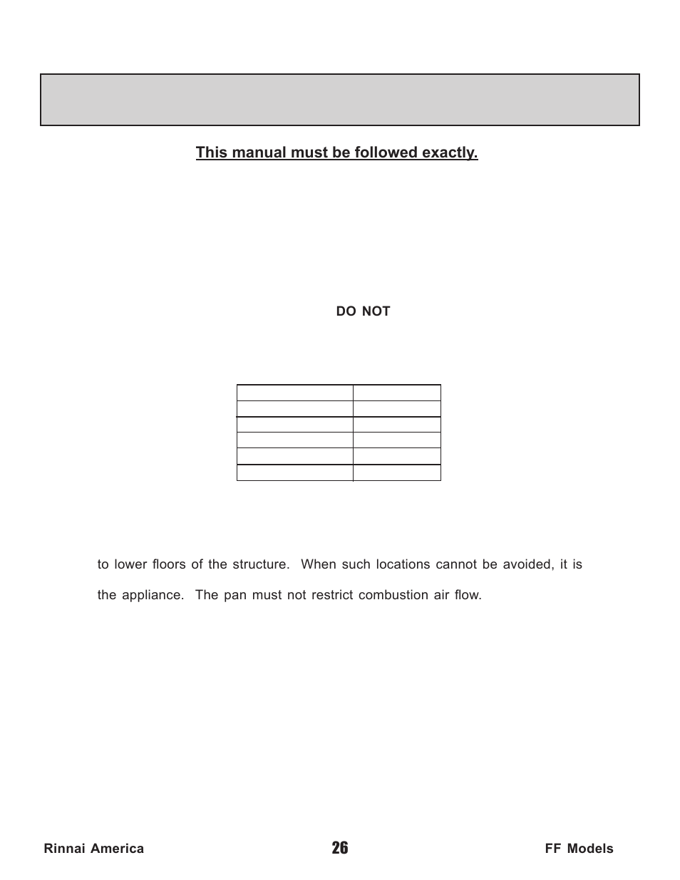 Rinnai Water Heater REU-V2520FFUD User Manual | Page 26 / 48