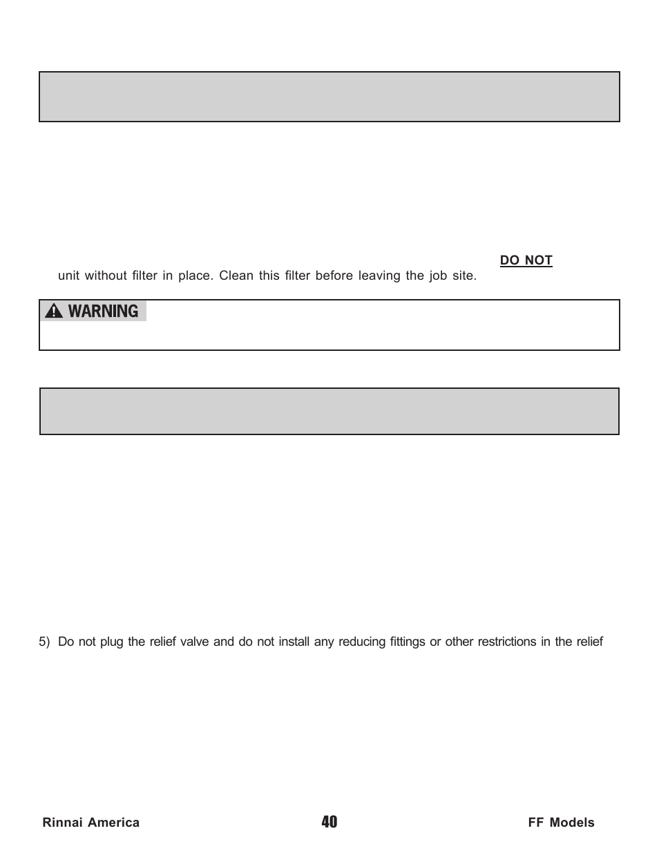 Rinnai Water Heater REU-V2520FFUD User Manual | Page 40 / 48