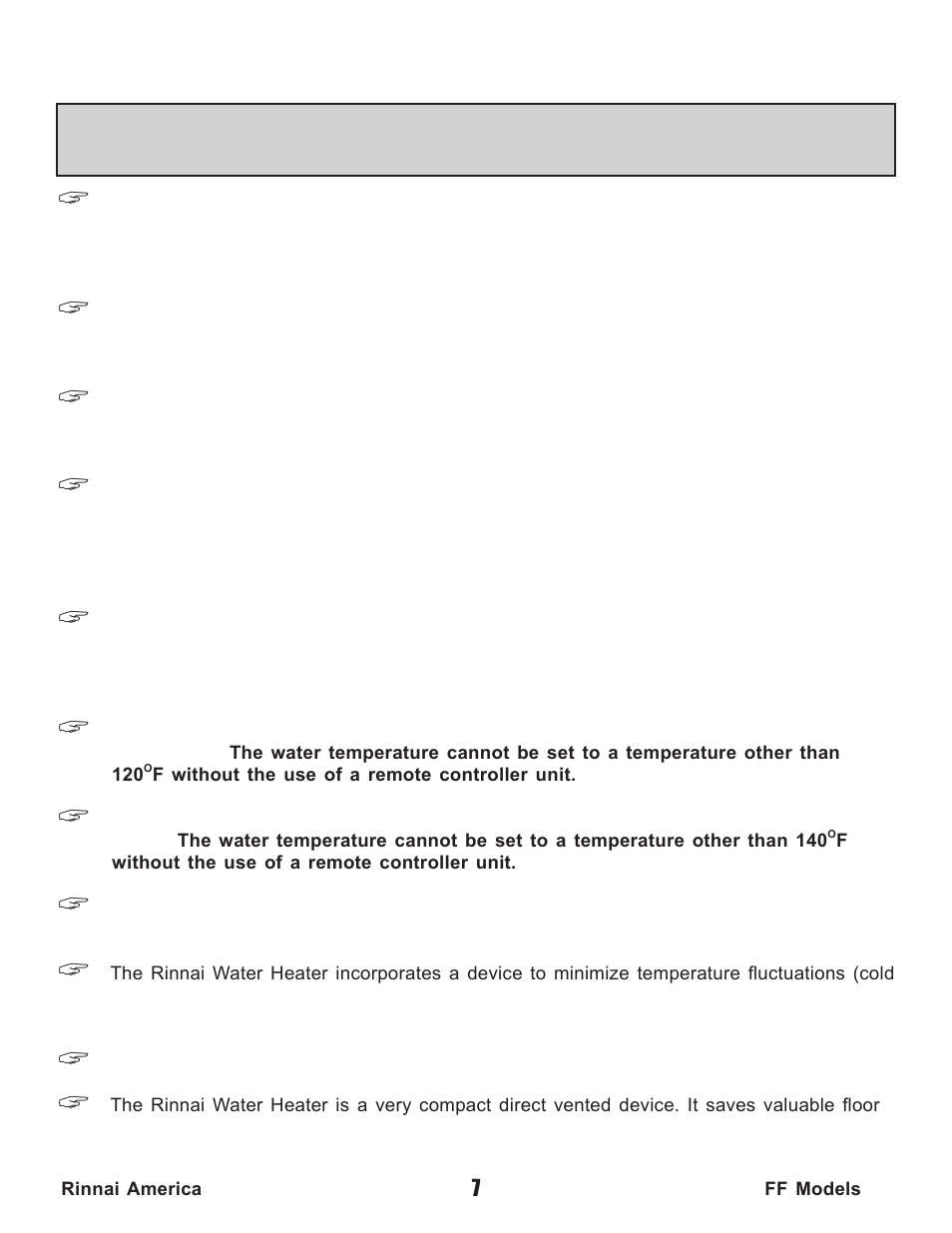 Rinnai Water Heater REU-V2520FFUD User Manual | Page 7 / 48