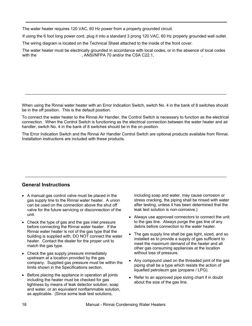 Rinnai RC98I User Manual | Page 18 / 64