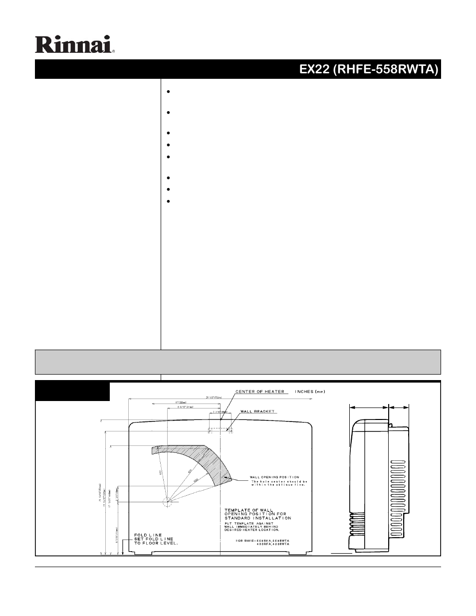 Rinnai EX22 User Manual | Page 2 / 2