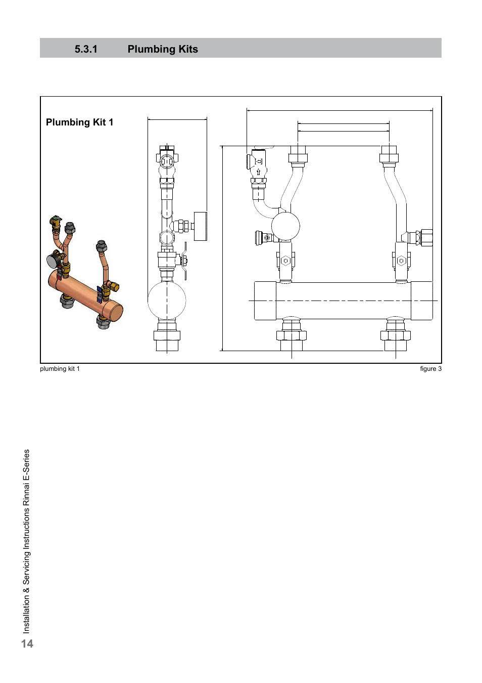 1 plumbing kits, Plumbing kit 1 | Rinnai E75CN User Manual | Page 14 / 108