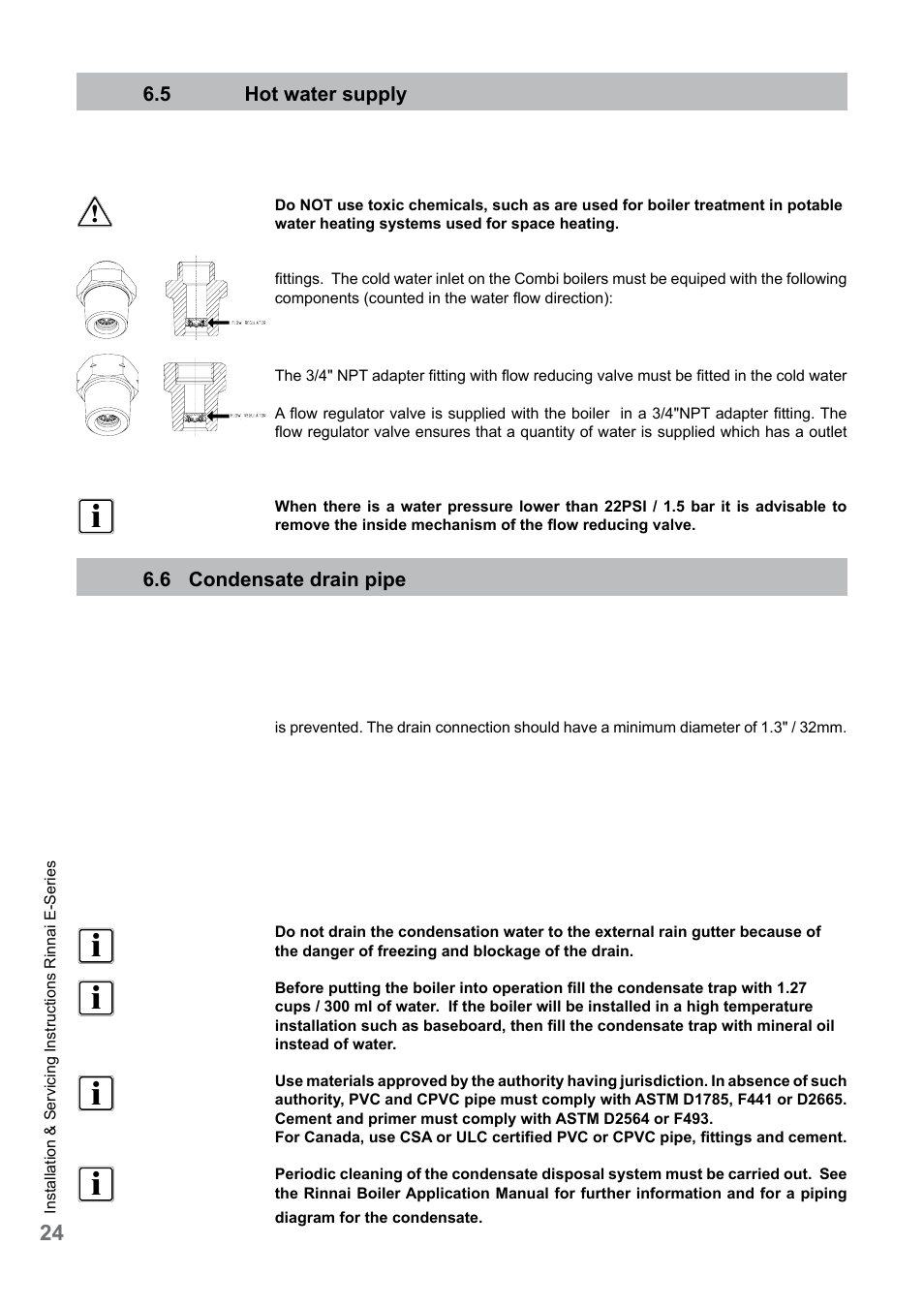 Rinnai E75CN User Manual | Page 24 / 108