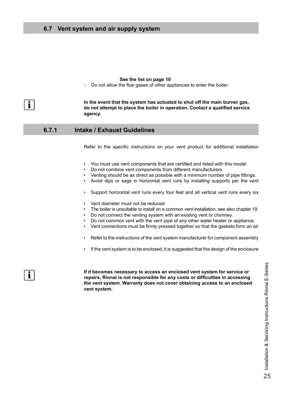 Rinnai E75CN User Manual | Page 25 / 108