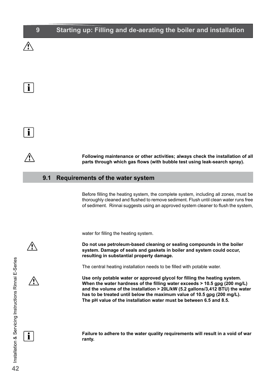 Rinnai E75CN User Manual | Page 42 / 108