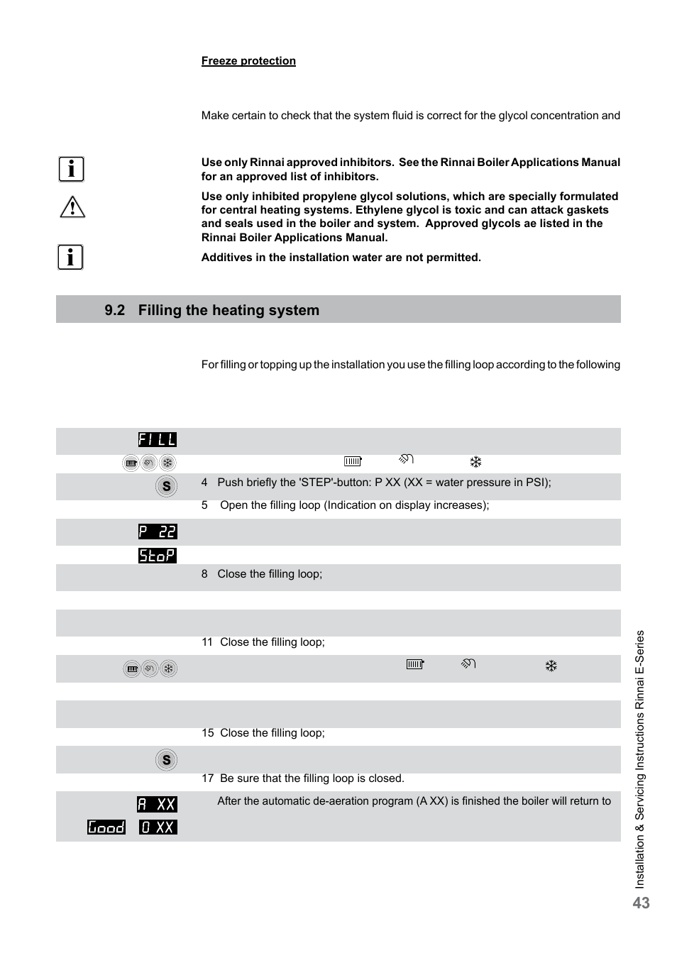 Rinnai E75CN User Manual | Page 43 / 108