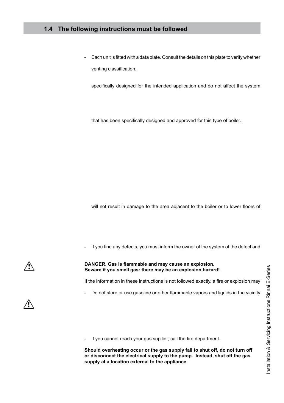 Rinnai E75CN User Manual | Page 5 / 108