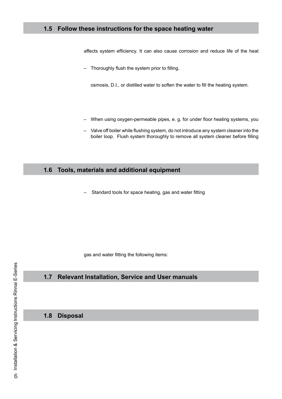 Rinnai E75CN User Manual | Page 6 / 108