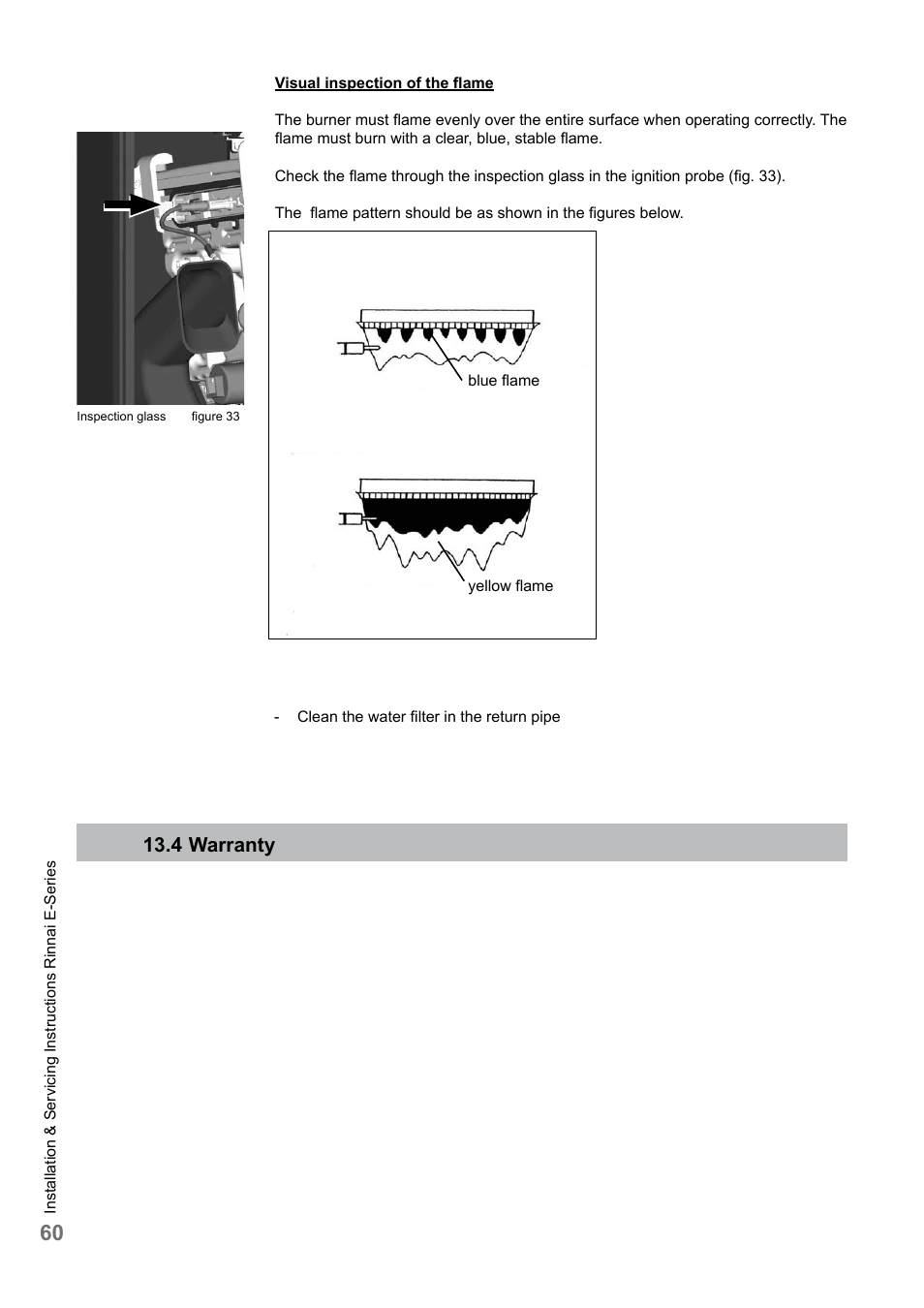 4 warranty | Rinnai E75CN User Manual | Page 60 / 108