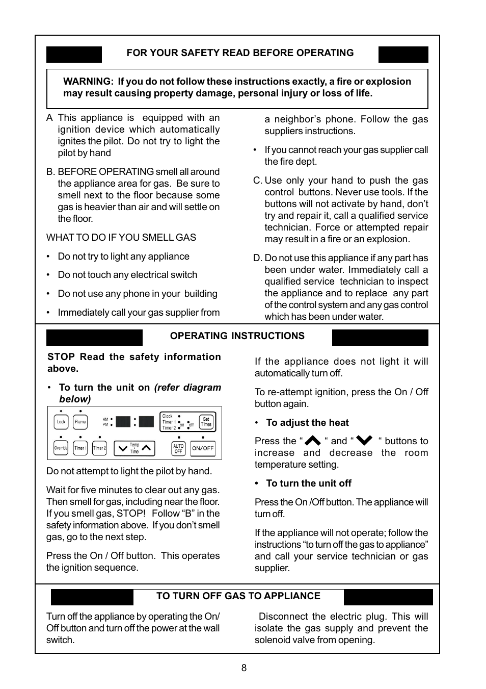 Rinnai FS35ETRSN/US User Manual | Page 8 / 28