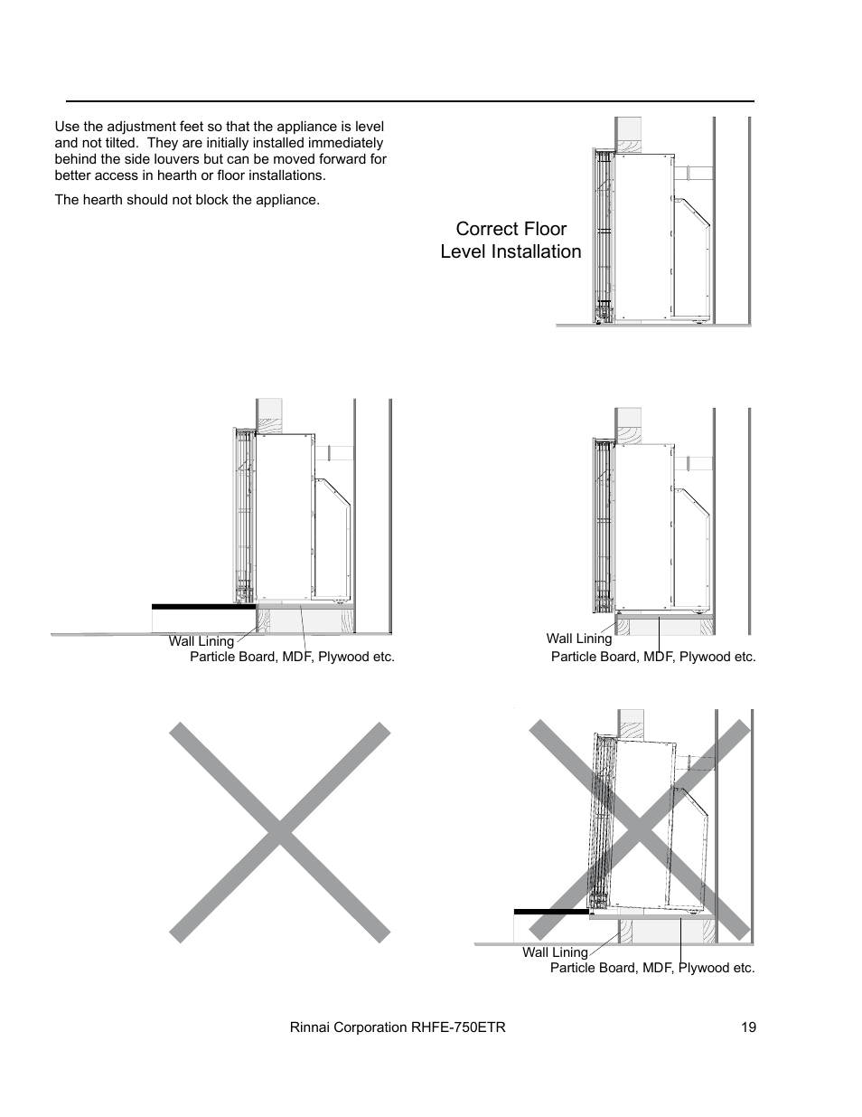 Rinnai RHFE-750ETR User Manual | Page 19 / 40