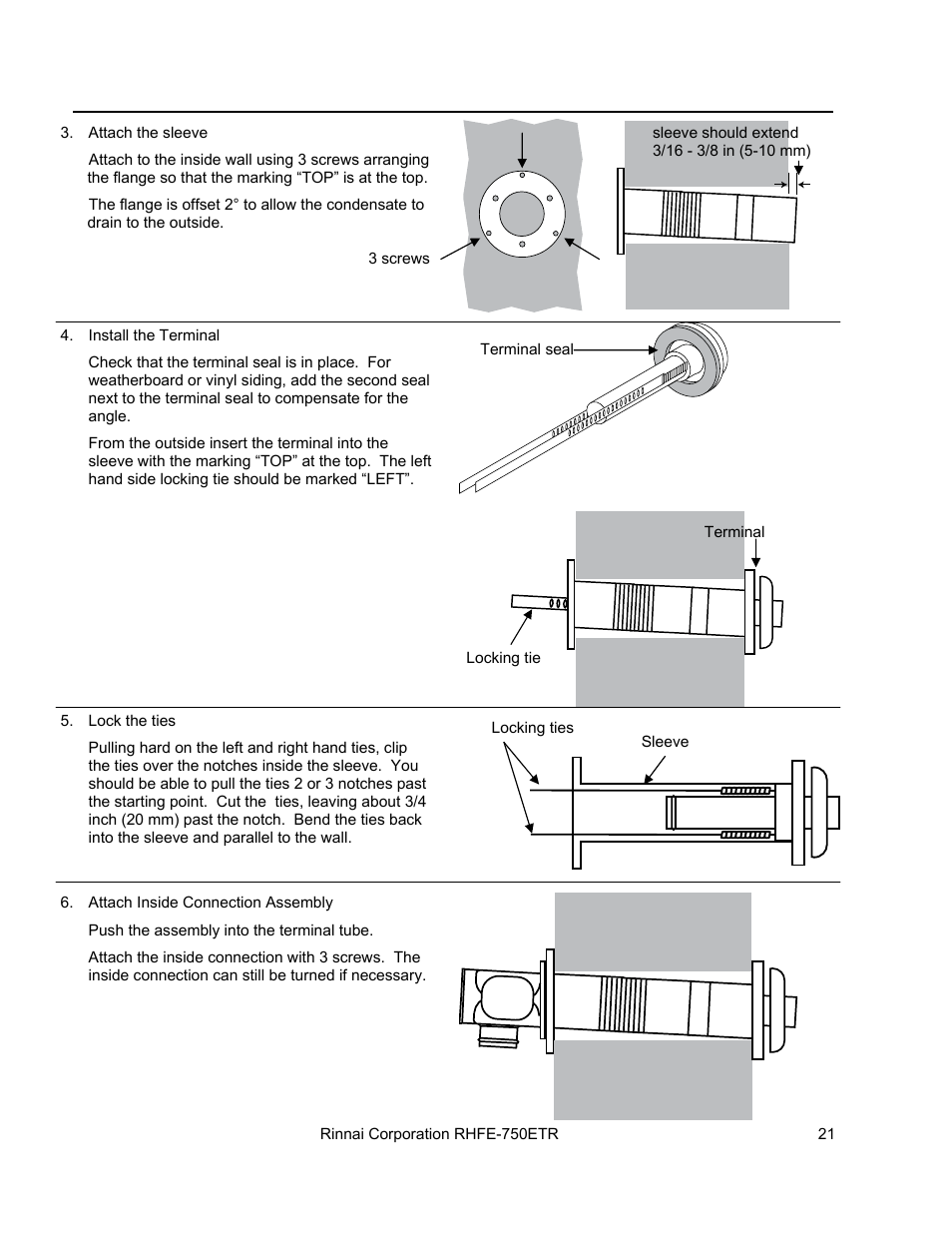 Rinnai RHFE-750ETR User Manual | Page 21 / 40