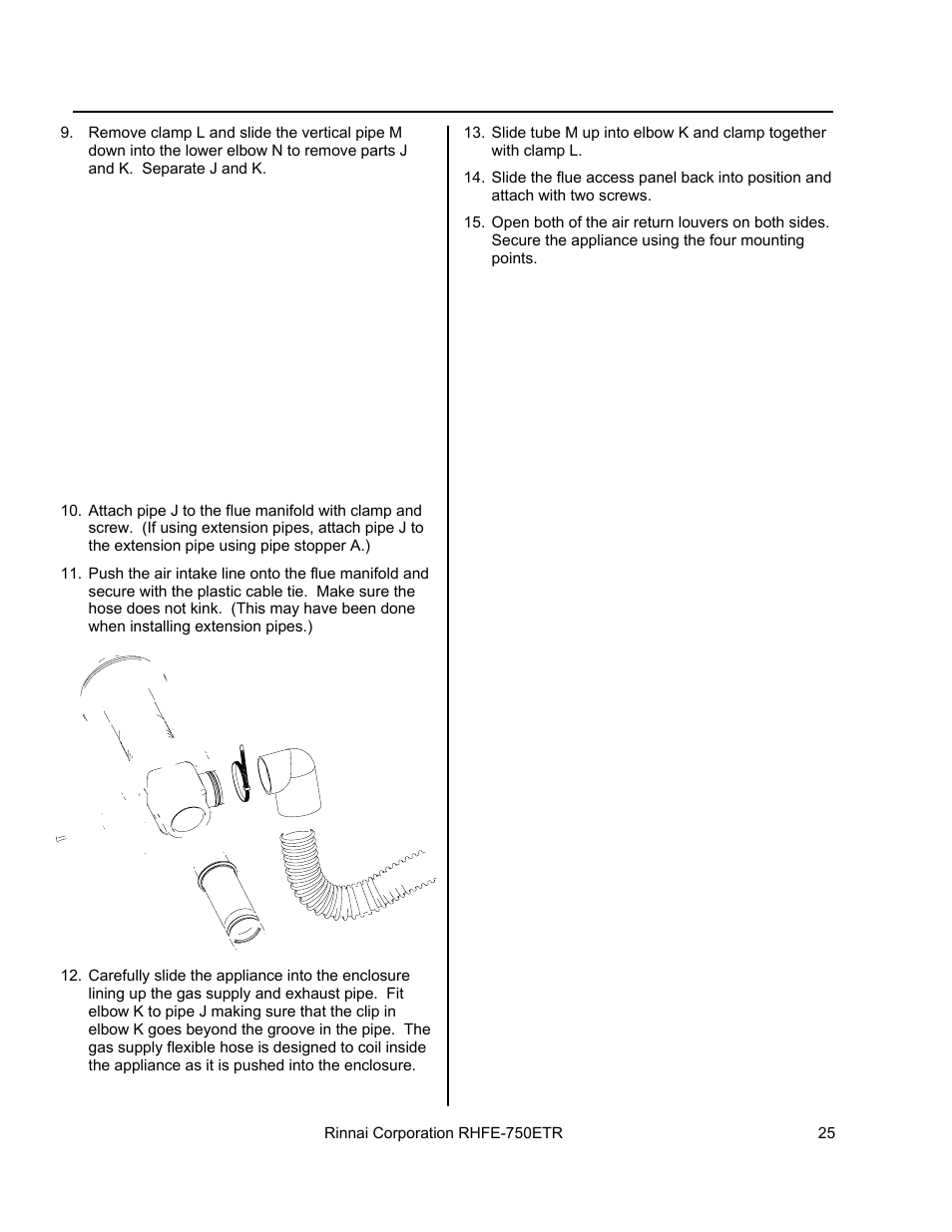 Rinnai RHFE-750ETR User Manual | Page 25 / 40