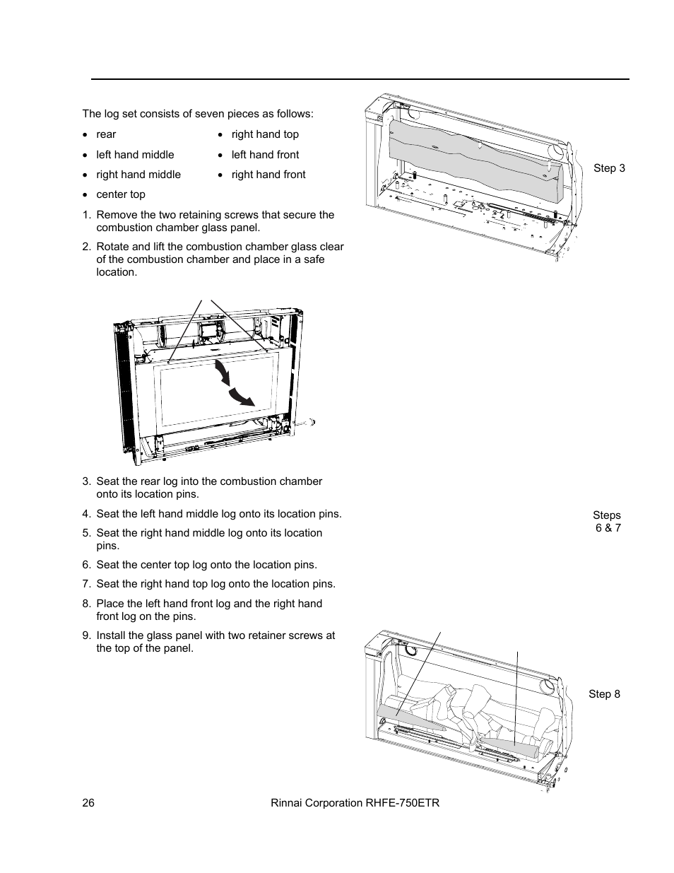 Rinnai RHFE-750ETR User Manual | Page 26 / 40