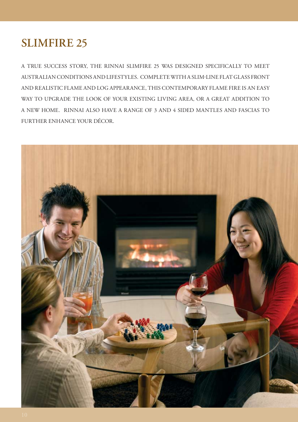 Slimfire 25 | Rinnai FLAME FIRES User Manual | Page 10 / 16