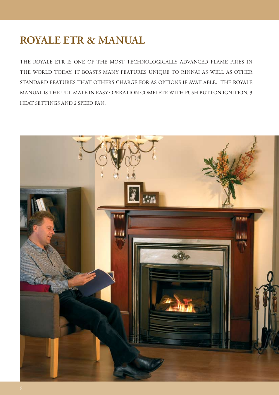 Royale etr & manual | Rinnai FLAME FIRES User Manual | Page 8 / 16