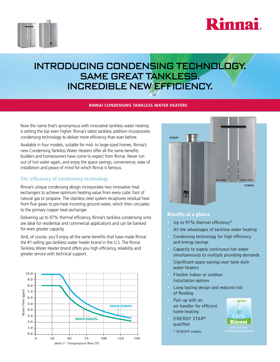 Rinnai RC98HPI User Manual | 2 pages