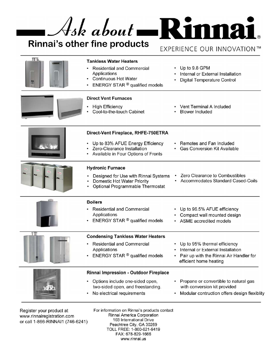 Rinnai 37AHB SERIES User Manual | Page 68 / 68