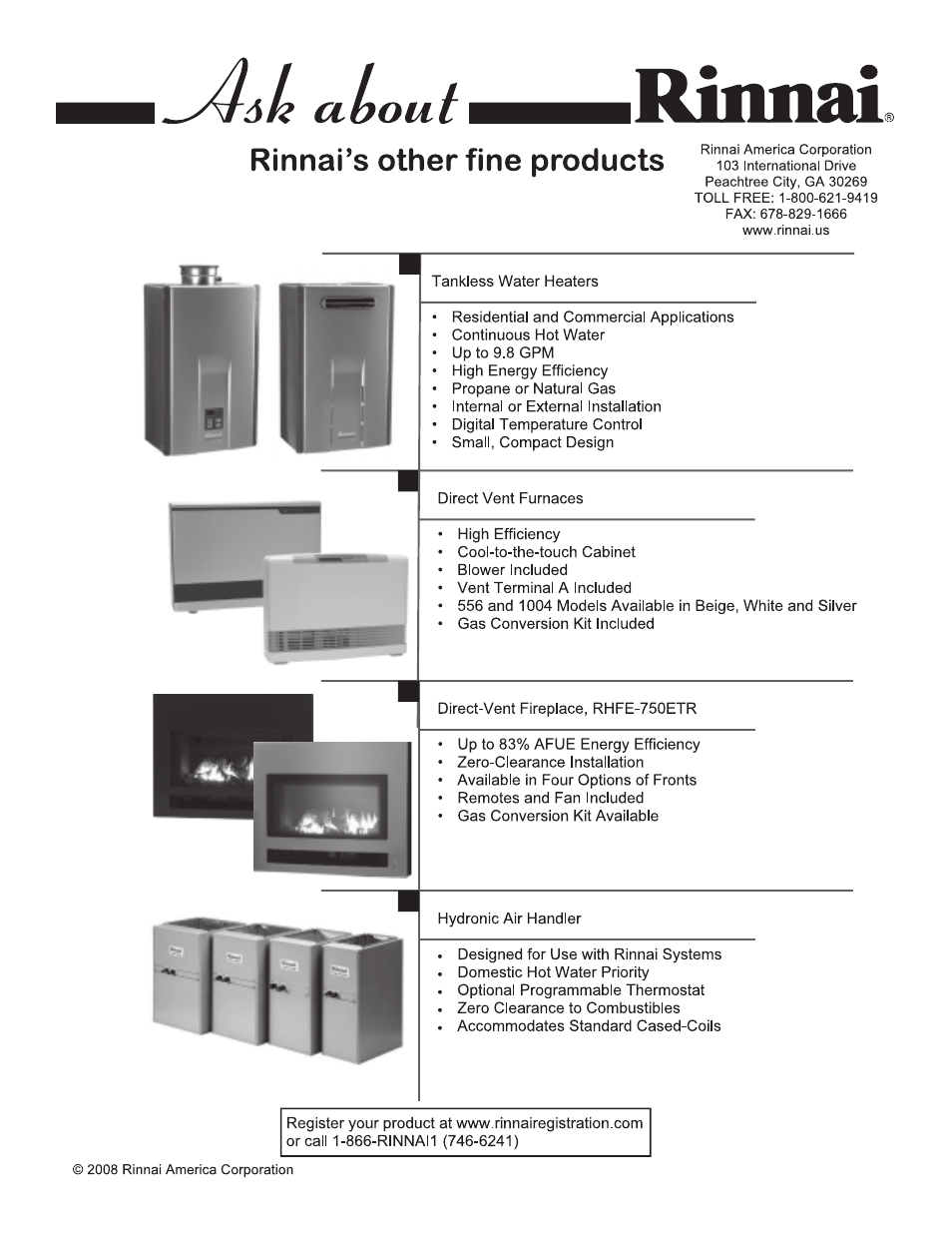 Rinnai RHFE-431WTA User Manual | Page 63 / 64