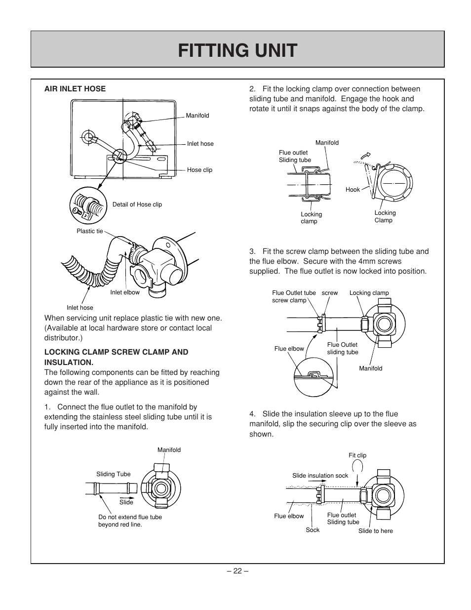 Fitting unit | Rinnai RHFE-431FA User Manual | Page 24 / 60