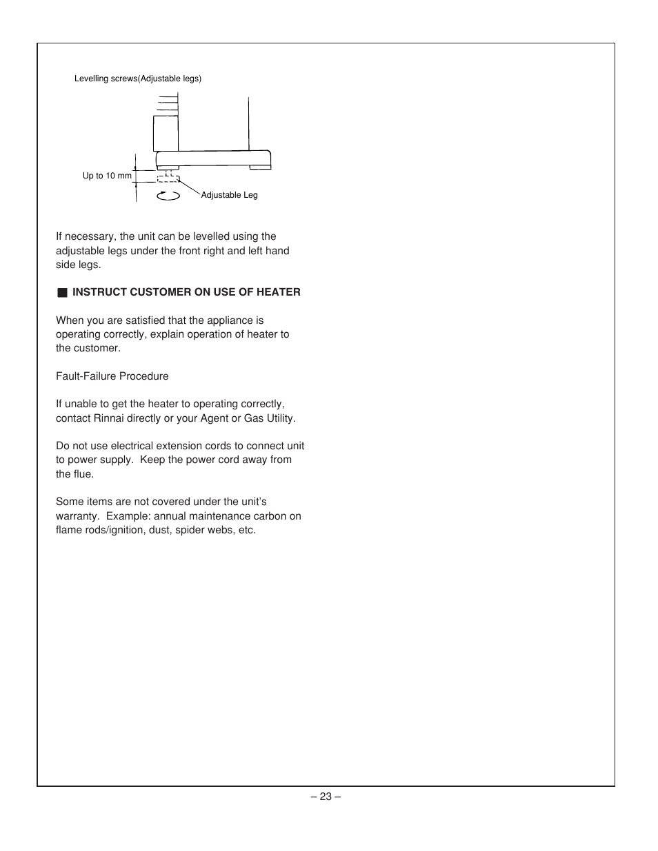 Rinnai RHFE-431FA User Manual | Page 25 / 60