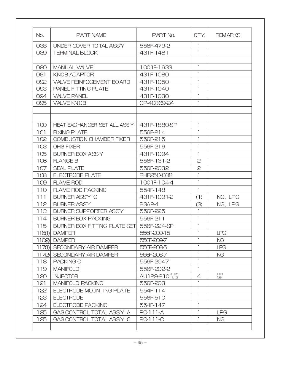 Rinnai RHFE-431FA User Manual | Page 47 / 60