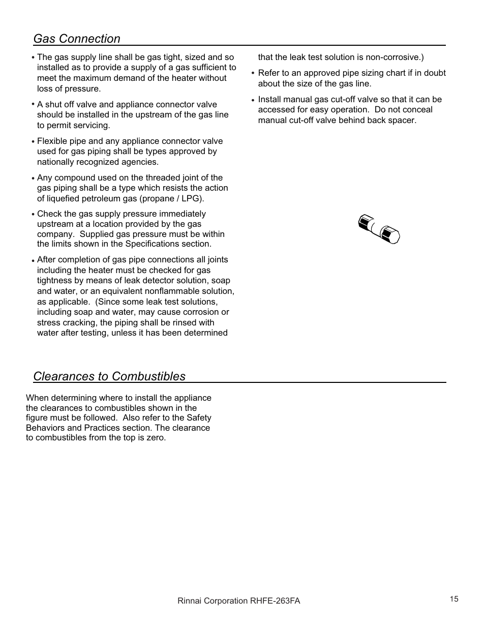 Rinnai RHFE-263FAII User Manual | Page 15 / 44