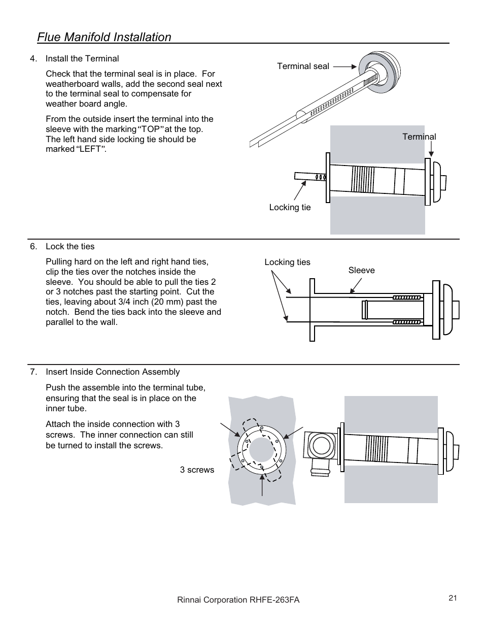 Rinnai RHFE-263FAII User Manual | Page 21 / 44