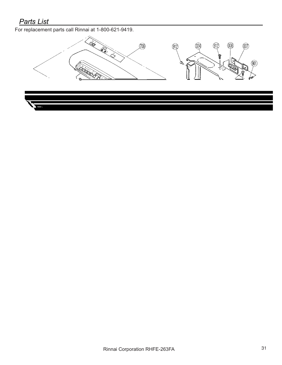 Rinnai RHFE-263FAII User Manual | Page 31 / 44
