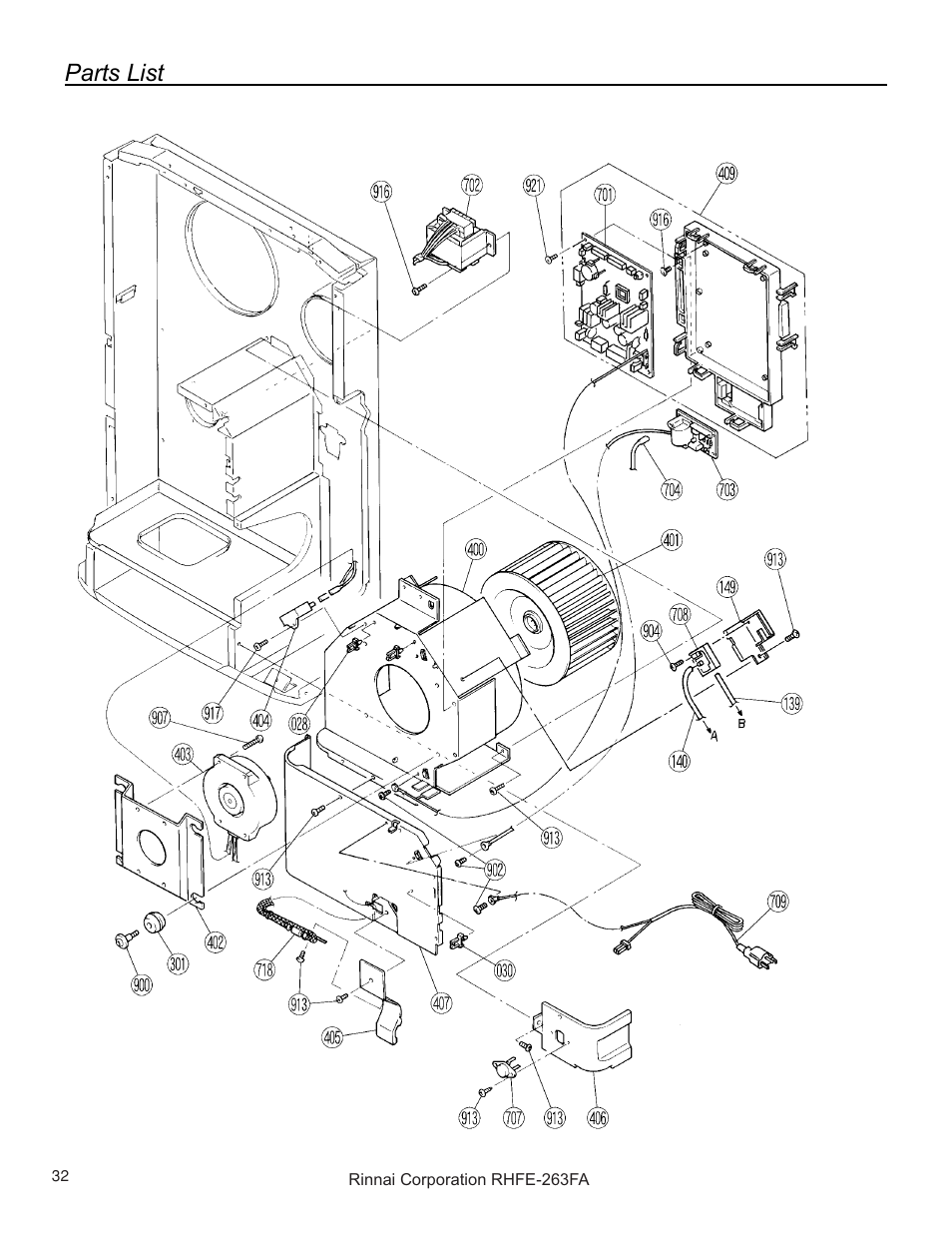 Rinnai RHFE-263FAII User Manual | Page 32 / 44