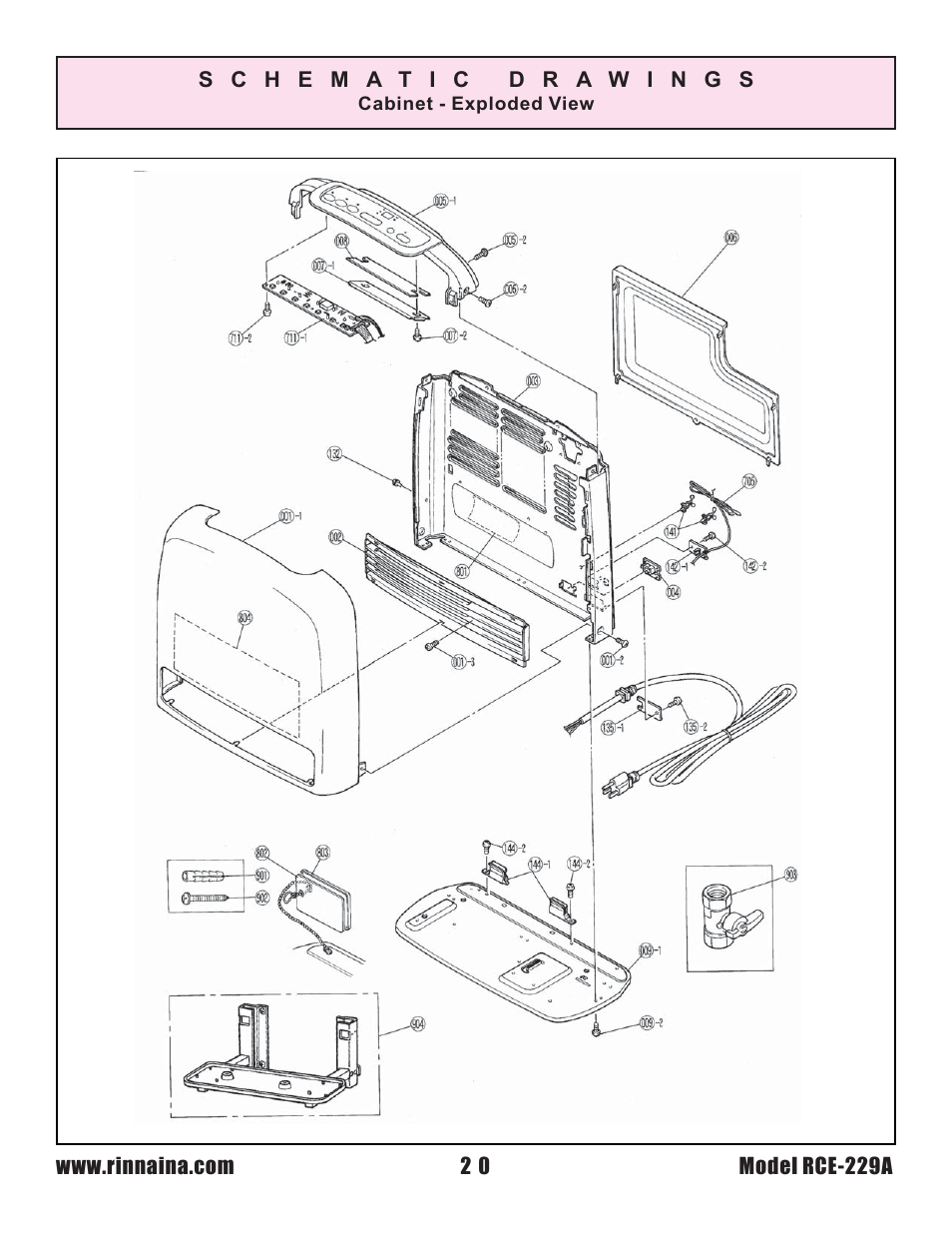 Rinnai RCE-229A User Manual | Page 20 / 28