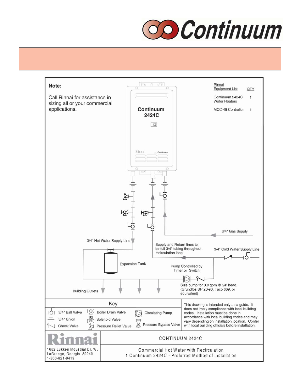 Rinnai CONTINUUM 2424WC User Manual | Page 25 / 48