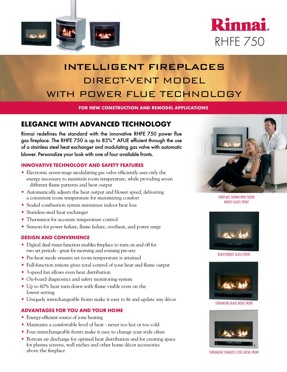 Rinnai RHFE 750 User Manual | 2 pages