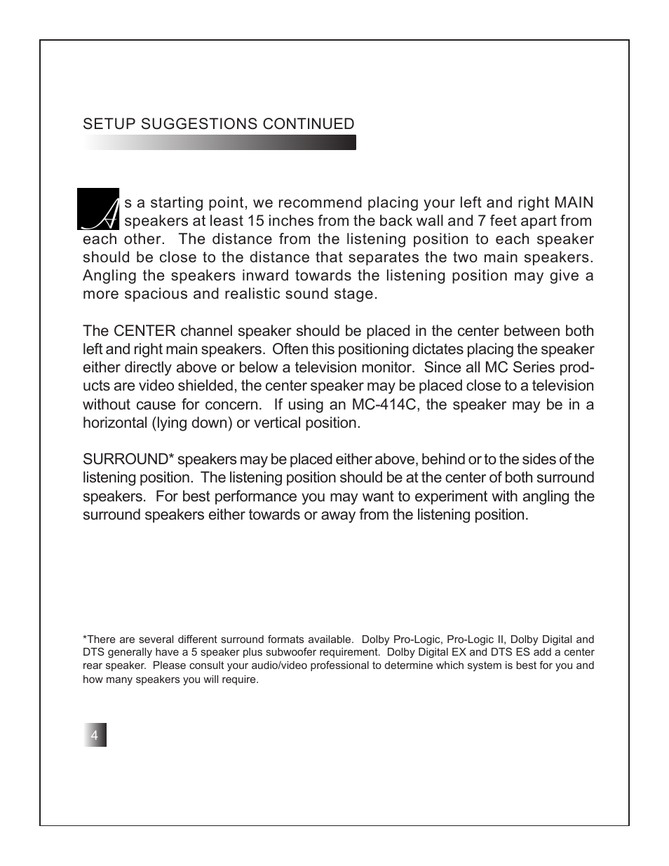 RBH Sound MC-6CT User Manual | Page 6 / 12